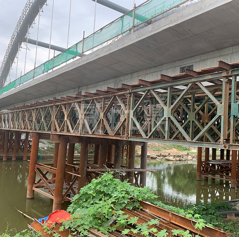 南京瑞雪路跨上壩河大橋上部結構現澆梁芭乐视频入口